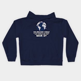 Protect Our Planet [blue] Kids Hoodie